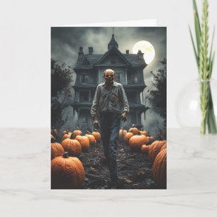 De pompoenverkoper Halloween Kaart