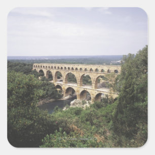 De Pont du Gard Vierkante Sticker