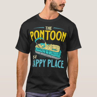 De ponton is mijn gelukzalige plek - Varend Zeilen T-shirt