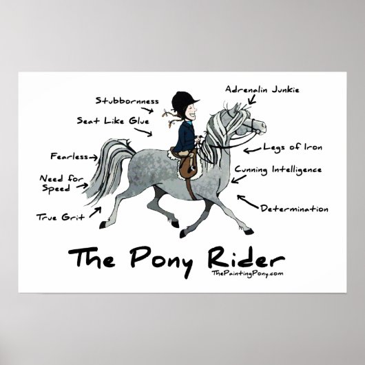 De Pony Rider Poster (Voorkant)