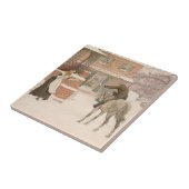 De pooier van Robert Walker Macbeth begroeten Tegeltje (Zijkant)