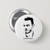 De pool tekenen ronde button 5,7 cm (Voorkant /achterkant)