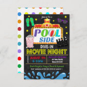 De pool van de zomer duikt in de Uitnodiging van d (Voorkant / Achterkant)