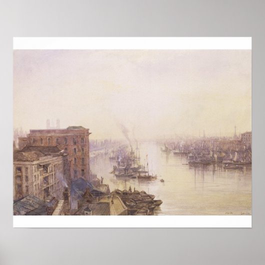 De pool van het Adelaide Hotel, London Bridge Poster (Voorkant)