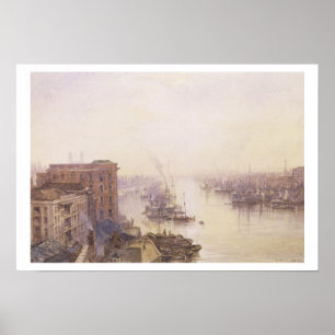 De pool van het Adelaide Hotel, London Bridge Poster