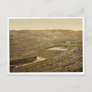 De pools van Solomon, Bethlehem, Heilig Land (d.w. Briefkaart