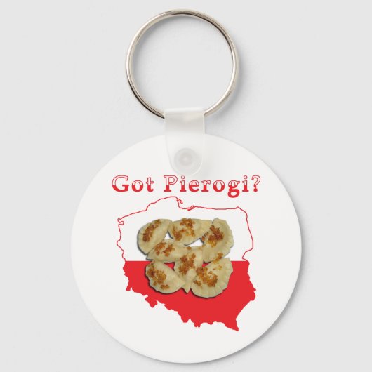 De Poolse kaart van Pierogi Sleutelhanger (Voorkant)
