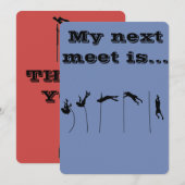 De poolvault ontmoeten bedankkaart (Voorkant / Achterkant)