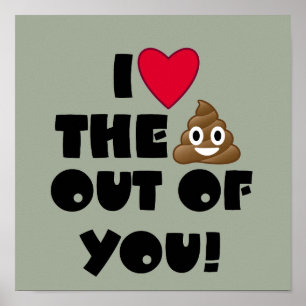 De Poop Emoji Poster