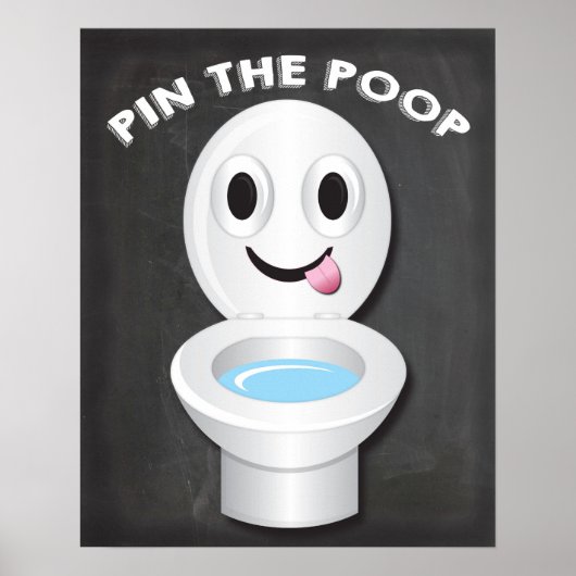 De Poop in de Toilet Emoji Game Poster (Voorkant)