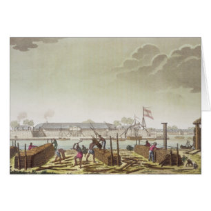 De poort in Batavia met Native Loggers, bord 50