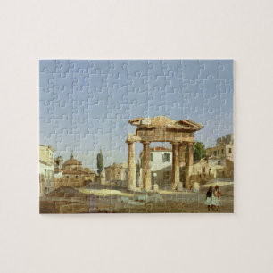 De poort van Agora in Athene, 1843 Legpuzzel