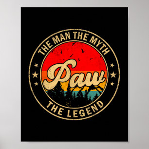 De Poot Mythe Legende Vintage Retro Poster