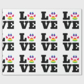 De poot van de regenboog cadeaupapier (Vlak)