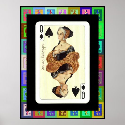De Pop Art Anne Boleyn Poster (Voorkant)
