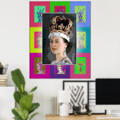 De Pop Art Coronation Poster (Thuiskantoor)