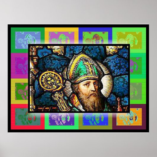 De Pop Art Saint Patrick Poster (Voorkant)