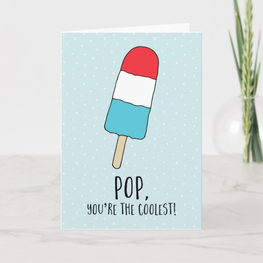 De pop u is de Koelste Kaart van | Vaderdag (Voorkant)