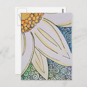 De popbriefkaart van Daisy Briefkaart (Voorkant / Achterkant)