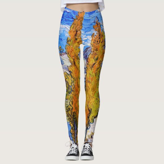 De poplars op Saint-Rémy, Van Gogh Leggings (Voorkant)