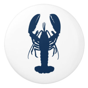 De Porte En Céramique Blue Lobster Ceramic Pull bouton hardware