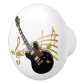 De Porte En Céramique Bouton à gogo noir (Droite)