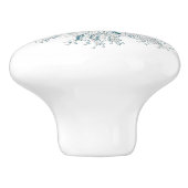 De Porte En Céramique Bouton bleu mer créature (Côté)