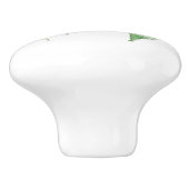 De Porte En Céramique Bouton Motif feuille (Côté)