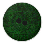 De Porte En Céramique Bouton vert texturé (Devant)
