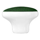 De Porte En Céramique Bouton vert texturé (Côté)