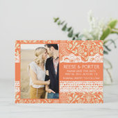 DE PORTER slaat de datum/fotoaankondiging op Save The Date (Staand voorkant)