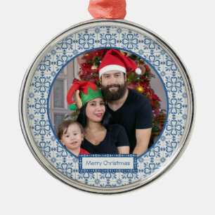 De Portugees Familiefoto met tegels lijst Metalen Ornament