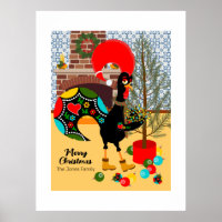 De Portugese Haan en de lichten van Kerstmis