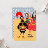 De Portugese haan houdt van King Cake Kaart (Voorkant / Achterkant in situ)