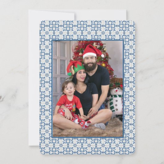 De Portugese haan houdt van King Cake Kaart (Achterkant)