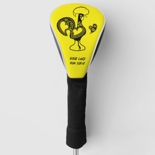De Portugese haan veel succes boa sorte Golfheadcover (Voorkant)
