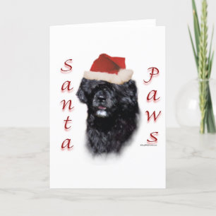 De Portugese Poten van de Kerstman van de Hond van Feestdagen Kaart