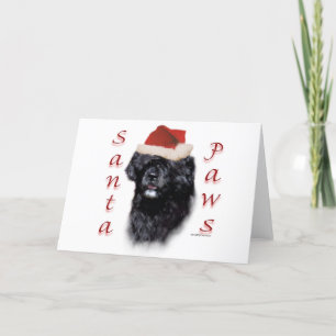 De Portugese Poten van de Kerstman van de Hond van Feestdagen Kaart