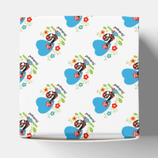 De Portugese rooster Bedankdoosjes (Bovenkant)