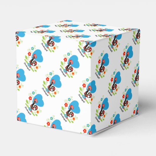 De Portugese rooster Bedankdoosjes (Achterkant)