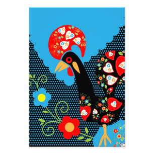 De Portugese rooster Foto Afdruk