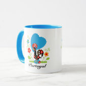 De Portugese rooster Mok (Voorkant links)