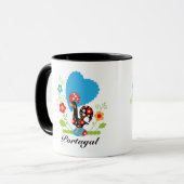 De Portugese rooster Mok (Voorkant links)