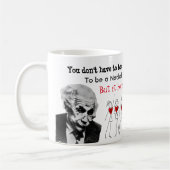 De posities van de Speler van Netball met grappige Koffiemok (Links)