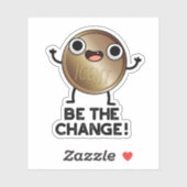 De positieve muntpincode wijzigen sticker (Vel)