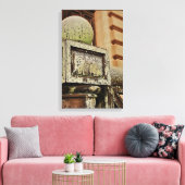 "De Post" Antiek Bruin - Foto Kunst - Canvas Afdruk (Insitu (Woonkamer))