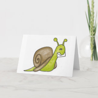 De post Notecards van de slak Kaart