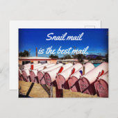 De Post van de slak is het Beste Briefkaart van de (Voorkant / Achterkant)