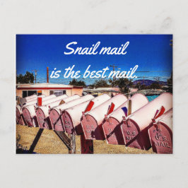 De Post van de slak is het Beste Briefkaart van de