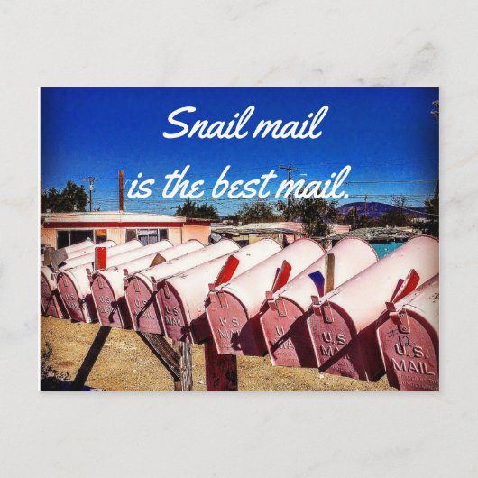 De Post van de slak is het Beste Briefkaart van de (Voorkant)